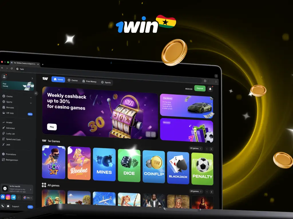1win Ghana Casino, Payments and Bonus Terms